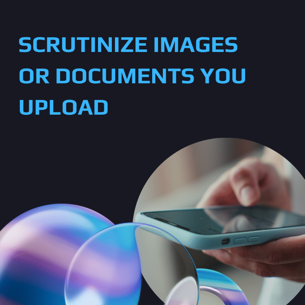 scrutinize images or documents